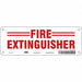 Safety Sign 3 1/2 in x 10 in Aluminum
