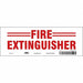 Safety Sign 3 1/2 in x 10 in Vinyl PK10