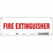 Safety Sign 3 1/2 in x 10 in Aluminum