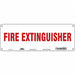Safety Sign 5 in x 14 in Polyethylene