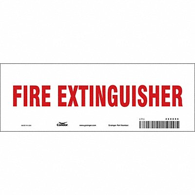 Safety Sign 3 1/2 in x 10 in Vinyl