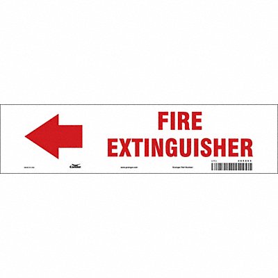 Safety Sign 3 1/2 in x 14 in Vinyl