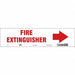 Safety Sign 3 1/2 in x 14 in Vinyl