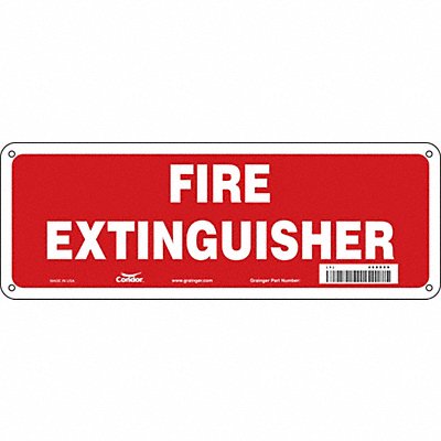 Safety Sign 5 in x 14 in Aluminum