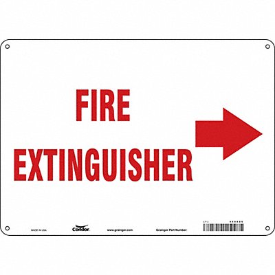Safety Sign 10 in x 14 in Aluminum