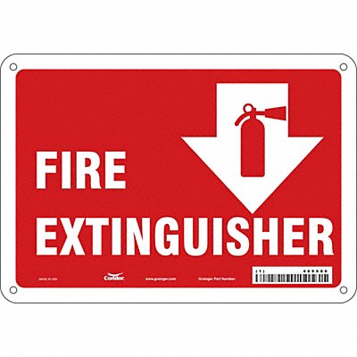 Safety Sign 7 in x 10 in Aluminum