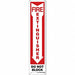 Safety Sign 18 in x 4 in Aluminum
