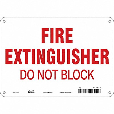 Safety Sign 7 in x 10 in Polyethylene