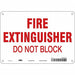 Safety Sign 7 in x 10 in Polyethylene