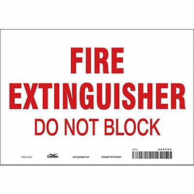 Safety Sign 7 in x 10 in Vinyl