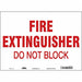 Safety Sign 10 in x 14 in Vinyl