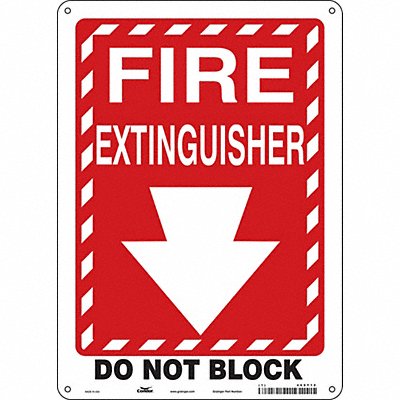 Safety Sign 14 in x 10 in Aluminum