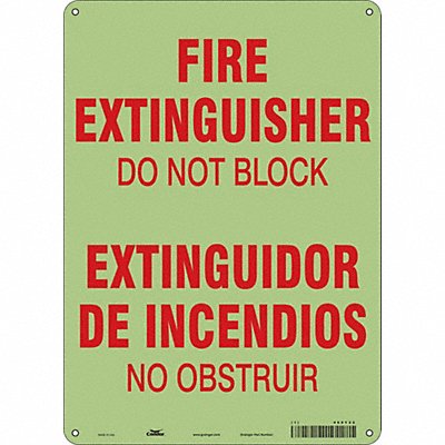 Safety Sign 14 in x 10 in Polyethylene