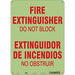 Safety Sign 14 in x 10 in Polyethylene