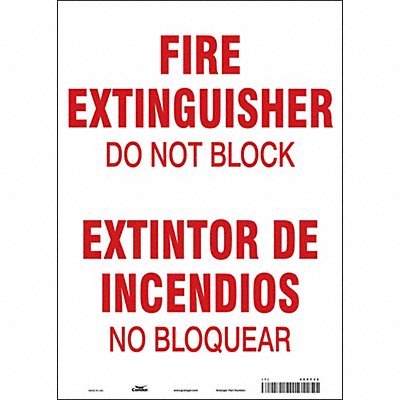 Safety Sign 14 in x 10 in Vinyl