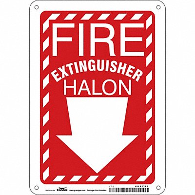 Safety Sign 10 in x 7 in Polyethylene