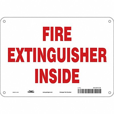 Safety Sign 7 in x 10 in Aluminum