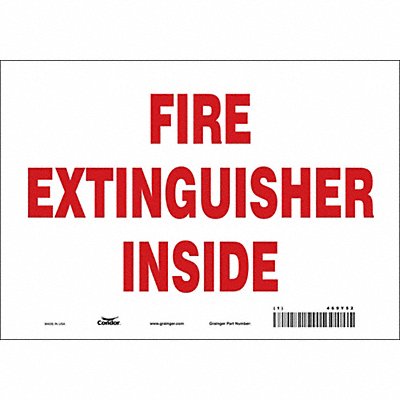 Safety Sign 7 in x 10 in Vinyl