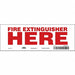 Safety Sign 3 1/2 in x 10 in Vinyl