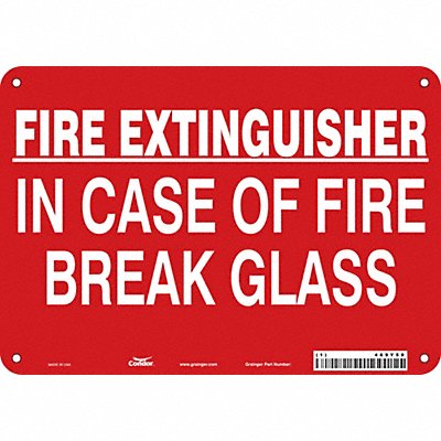 Safety Sign 7 in x 10 in Aluminum