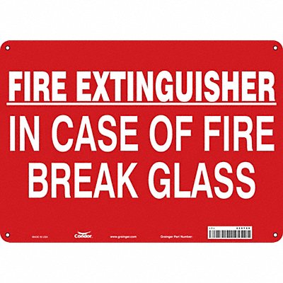 Safety Sign 10 in x 14 in Aluminum