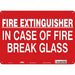 Safety Sign 10 in x 14 in Aluminum