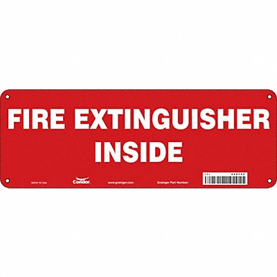 Safety Sign 5 in x 14 in Aluminum