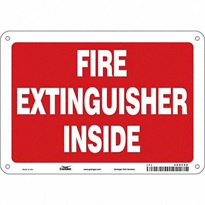 Safety Sign 7 in x 10 in Aluminum
