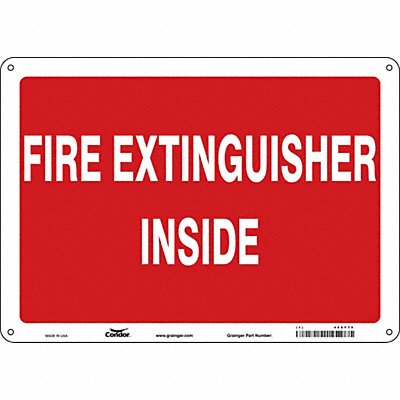 Safety Sign 10 in x 14 in Polyethylene