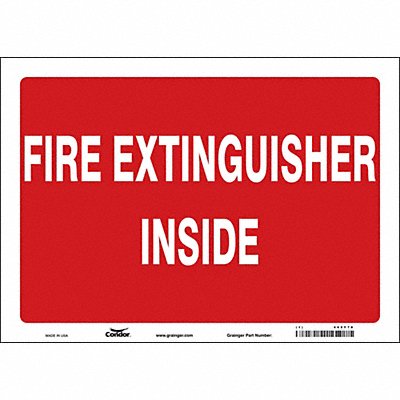Safety Sign 10 in x 14 in Vinyl