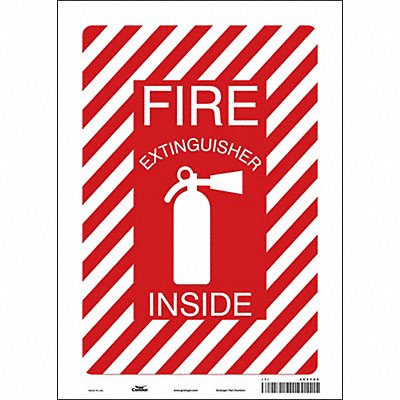 Safety Sign 14 in x 10 in Vinyl