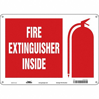 Safety Sign 10 in x 14 in Aluminum