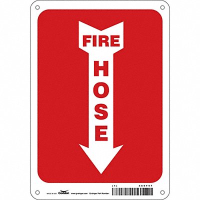 Safety Sign 10 in x 7 in Aluminum