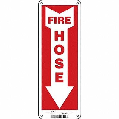 Safety Sign 14 in x 5 in Glow Vinyl