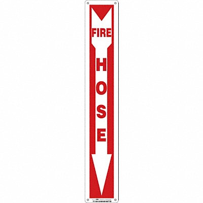 Safety Sign 24 in x 4 in Glow Vinyl