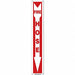 Safety Sign 24 in x 4 in Glow Vinyl