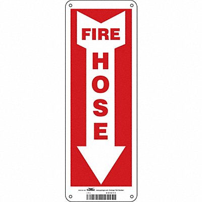 J7054 Safety Sign 14 in x 5 in Polyethylene