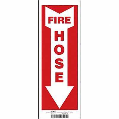 J7054 Safety Sign 14 in x 5 in Vinyl
