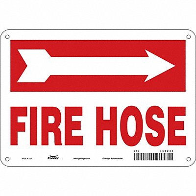 Safety Sign 7 in x 10 in Polyethylene