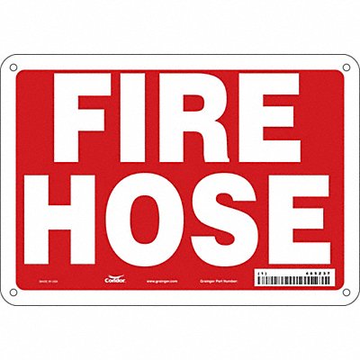 Safety Sign 7 in x 10 in Aluminum