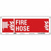 Safety Sign 5 in x 14 in Glow Vinyl