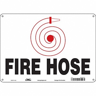 Safety Sign 10 in x 14 in Aluminum
