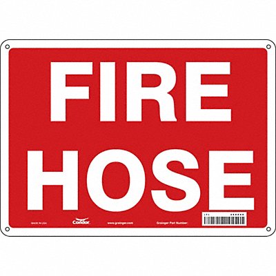 Safety Sign 10 in x 14 in Polyethylene