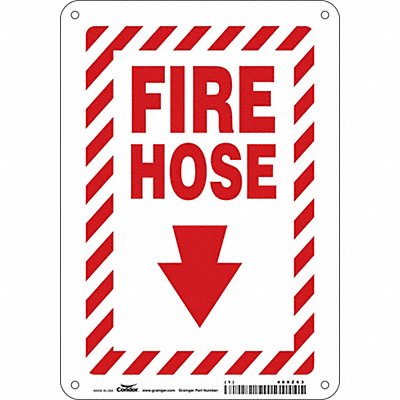 J7051 Safety Sign 10 in x 7 in Aluminum