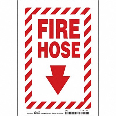 J7051 Safety Sign 10 in x 7 in Polyethylene