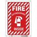 Safety Sign 10 in x 7 in Aluminum