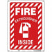 Safety Sign 14 in x 10 in Polyethylene