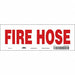 Safety Sign 3 1/2 in x 10 in Vinyl