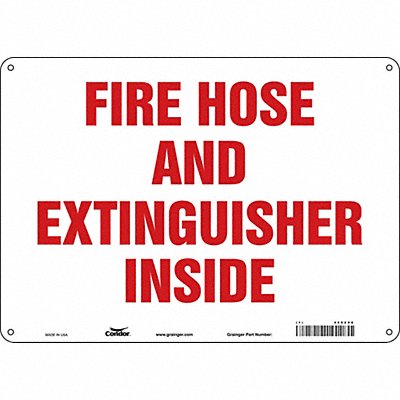 Safety Sign 10 in x 14 in Polyethylene