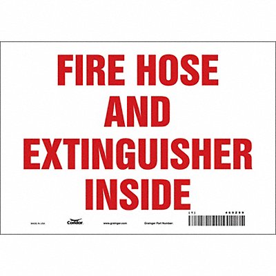 Safety Sign 7 in x 10 in Vinyl
